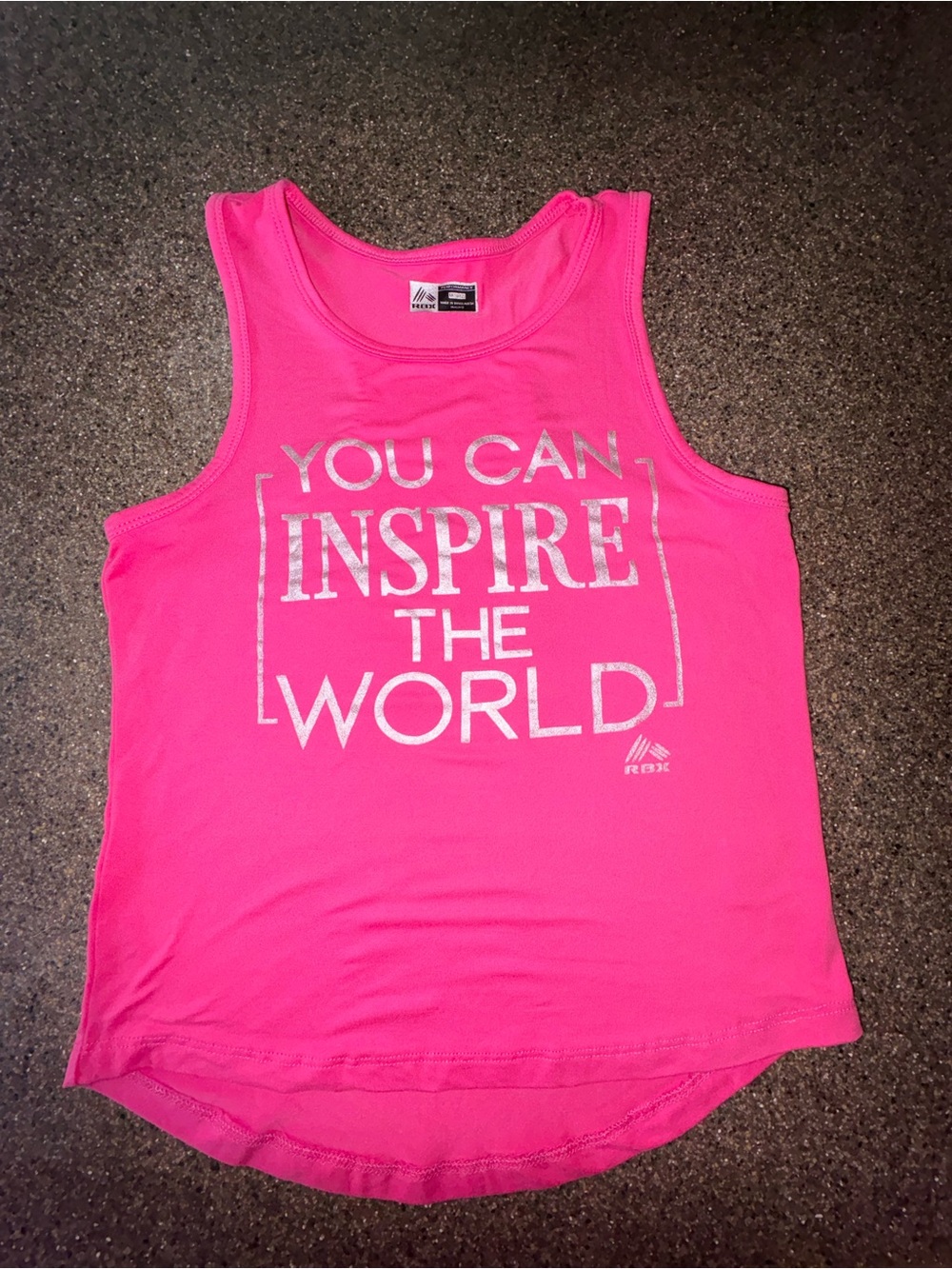 RBX Neon Pink Inspirational Graphic Tank